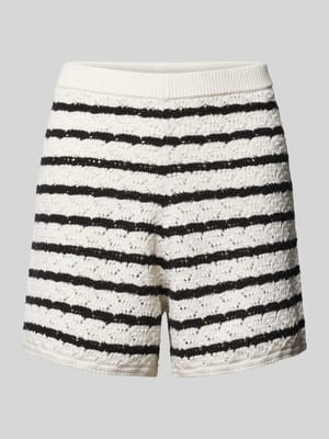 Szorty o kroju straight fit w dzianinowym wyglądzie Shop The Look MANNEQUINE