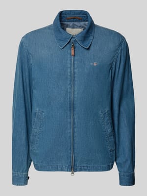 Kurtka w imitacji denimu z zamkiem błyskawicznym dwustronnym Shop The Look MANNEQUINE