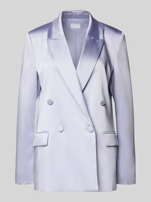Cocktailjasje met reverskraag en klepzakken Shop The Look MANNEQUINE
