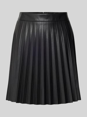 Midirock im Allover-Look mit gelegten Falten Shop The Look MANNEQUINE