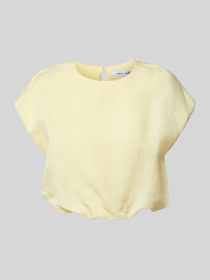 Cropped T-Shirt aus Leinen-Viskose-Mix Modell 'Georgina' Shop The Look MANNEQUINE