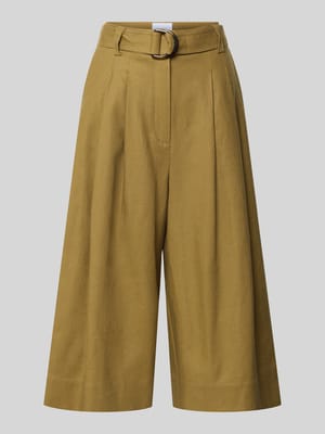 Bermudas aus Leinen-Baumwoll-Mix mit Gürtel curated by Anna Schürrle Shop The Look MANNEQUINE