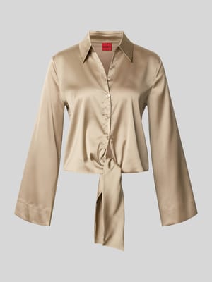 Regular Fit Langarmbluse mit Hemdblusenkragen Modell 'ERRIKA' Shop The Look MANNEQUINE