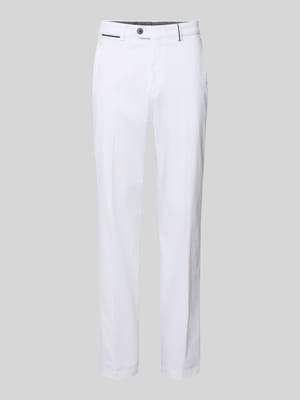 Chinosy o kroju regular fit z wpuszczanymi kieszeniami model 'Peaker' Shop The Look MANNEQUINE