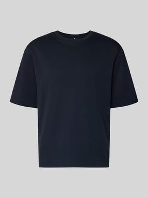 T-Shirt mit Logo-Print und Rundhalsausschnitt Shop The Look MANNEQUINE