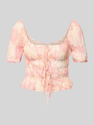 Blusenshirt aus Viskose mit Schnürung Modell 'Maelle' Shop The Look MANNEQUINE