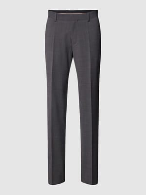 Pantalon met fijn structuurmotief, model 'Lenon' Shop The Look MANNEQUINE