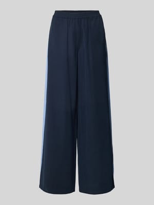 Lejące spodnie z wiskozy z paski w kontrastowym kolorze - curated by Tinvcb Shop The Look MANNEQUINE