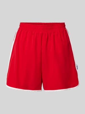 Track Shorts mit elastischem Bund und Label-Detail Shop The Look MANNEQUINE