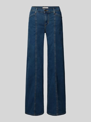 Jeansy z szerokimi nogawkami z mieszanka bawełny model '318' Shop The Look MANNEQUINE
