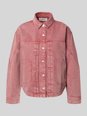 jeansjack met opgestikte zakken model 'RUNO' Shop The Look MANNEQUINE