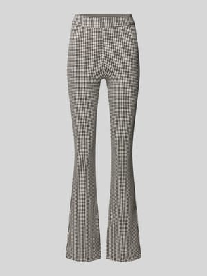 Slim fit bell bottom van een mix van katoen en viscose, model 'NAROSETTA' Shop The Look MANNEQUINE