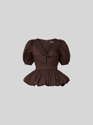 Blusenshirt mit V-Ausschnitt Shop The Look MANNEQUINE
