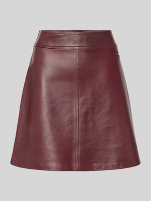 Spódnica mini z imitacji skóry ze wszytym zamkiem błyskawicznym Shop The Look MANNEQUINE