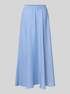 Uitlopende midi-rok van viscosemix model 'MIRA' Shop The Look MANNEQUINE