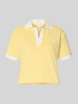 Poloshirt met V-hals Shop The Look MANNEQUINE
