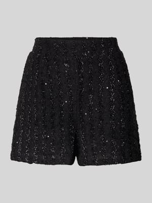 Szorty o kroju regular fit z cekinowym obszyciem model ‘Ninky’ Shop The Look MANNEQUINE