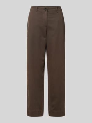 Spodnie o kroju regular fit, szerokość, z mieszanki bawełny, lyocellu i lnu Shop The Look MANNEQUINE