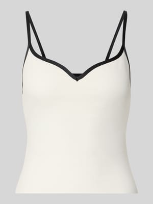 Slim Fit Trägertop mit Spaghettiträgern Modell 'Sense' Shop The Look MANNEQUINE