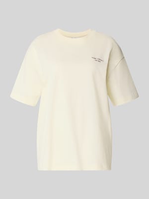 t-shirt o kroju relaxed fit z czystej bawełny Shop The Look MANNEQUINE