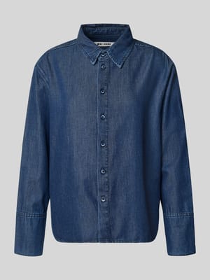 Regular Fit Hemdjacke in Denim-Optik Shop The Look MANNEQUINE