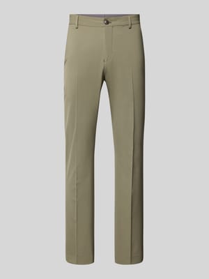 slim fit pantalon met viscose model 'LIAM' Shop The Look MANNEQUINE