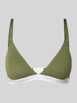 Bralette aus Baumwoll-Mix Modell 'HUGO ID TRIANGLE' Shop The Look MANNEQUINE