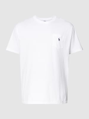 Plus size T-shirt met labelstitching, model 'SS JRSY CN' Shop The Look MANNEQUINE