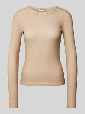 Longsleeve mit Strukturmuster Shop The Look MANNEQUINE