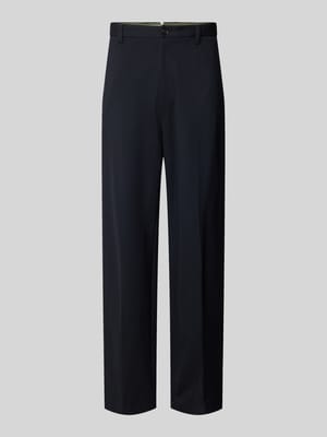 Wide leg chino van viscosemix, model 'MOSSBO' - Marc O'Polo × DFB Travel Collection Shop The Look MANNEQUINE