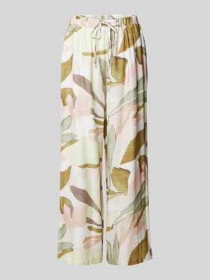 Stoffen broek met elastische band Shop The Look MANNEQUINE