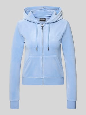 Slim Fit Sweatjacke aus Samt Modell 'Robertson' Shop The Look MANNEQUINE