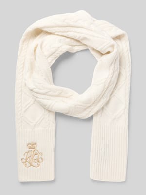 Schal mit Label-Detail Shop The Look MANNEQUINE