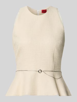 Top-bluzka o kroju slim fit z czystej bawełny model 'CALETI' Shop The Look MANNEQUINE