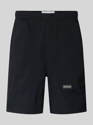 regular fit short met logopatch model 'Landroamer' Shop The Look MANNEQUINE