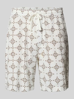 relaxed fit stoffen shorts van katoen Shop The Look MANNEQUINE