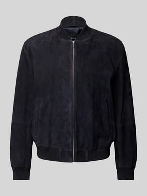 Regular Fit Lederjacke aus echtem Ziegenvelours Modell 'H-MULLER' Shop The Look MANNEQUINE