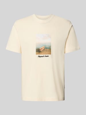 T-Shirt mit Rundhalsausschnitt Modell 'JORNORREBRO' Shop The Look MANNEQUINE