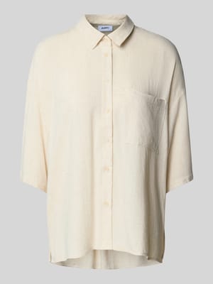 Bluse aus Viskose-Leinen-Mix Modell 'Elise' Shop The Look MANNEQUINE