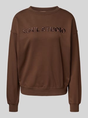 Sweatshirt mit Statement-Stitching Modell 'SOUL STUDIO' Shop The Look MANNEQUINE