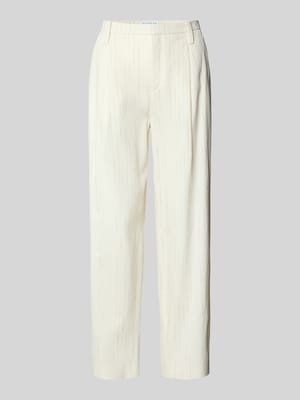 Tapered Bundfaltenhose mit Eingrifftaschen Modell 'Columbia' Shop The Look MANNEQUINE