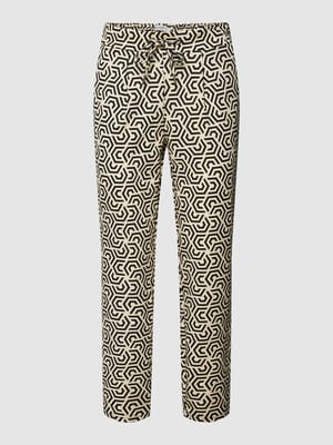 Stoffen broek met all-over motief, model 'Rizetta' Shop The Look MANNEQUINE