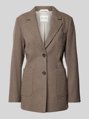 Lange blazer met kleine borstzak Shop The Look MANNEQUINE