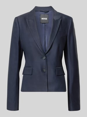 Slim Fit Kurzblazer aus Viskose-Lyocell-Mix Modell 'Jia18' Shop The Look MANNEQUINE