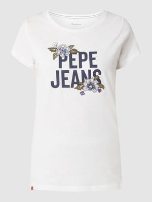 T-shirt z logo model ‘Bernardette’ Shop The Look MANNEQUINE