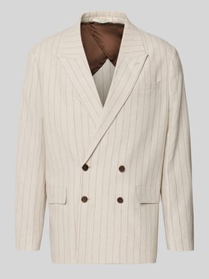 Relaxed Fit Sakko aus Leinen-Bauwoll-Mix Modell 'MALIK' Shop The Look MANNEQUINE