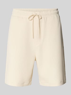 Sweatshorts in Plissee-Optik mit elastischem Bund Shop The Look MANNEQUINE
