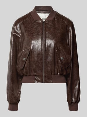 Bomberjacke in Leder-Optik Modell 'MARHAM' Shop The Look MANNEQUINE