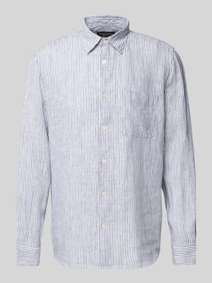 Regular fit overhemd van puur linnen Shop The Look MANNEQUINE