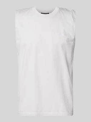 Tanktop mit Label-Stitching und Rundhalsausschnitt Shop The Look MANNEQUINE
